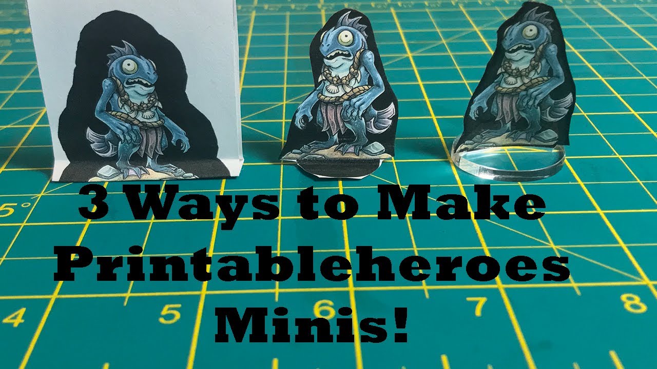 3 ways to make good printableheroes minis tutorial