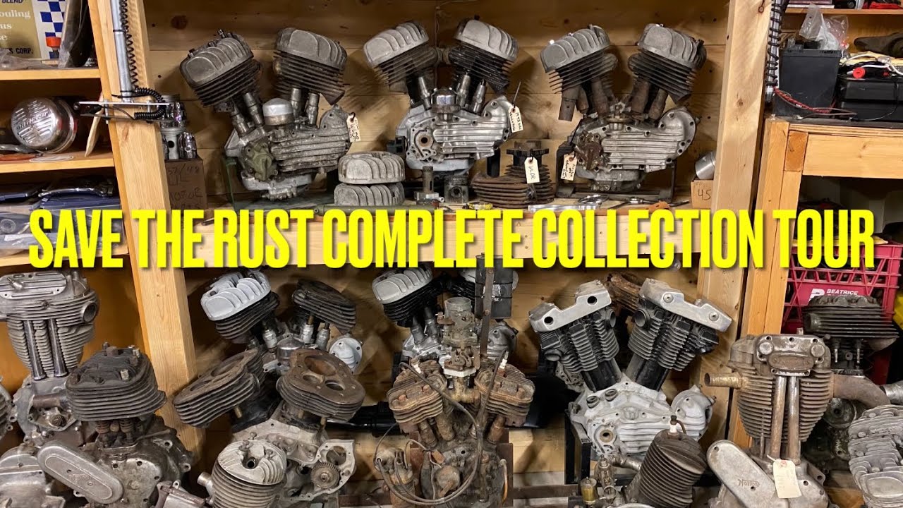 Save The Rust Motorcycles complete tour of the collection .