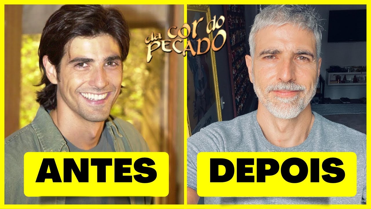 Veja como estão os atores da novela DA COR DO PECADO antes e depois