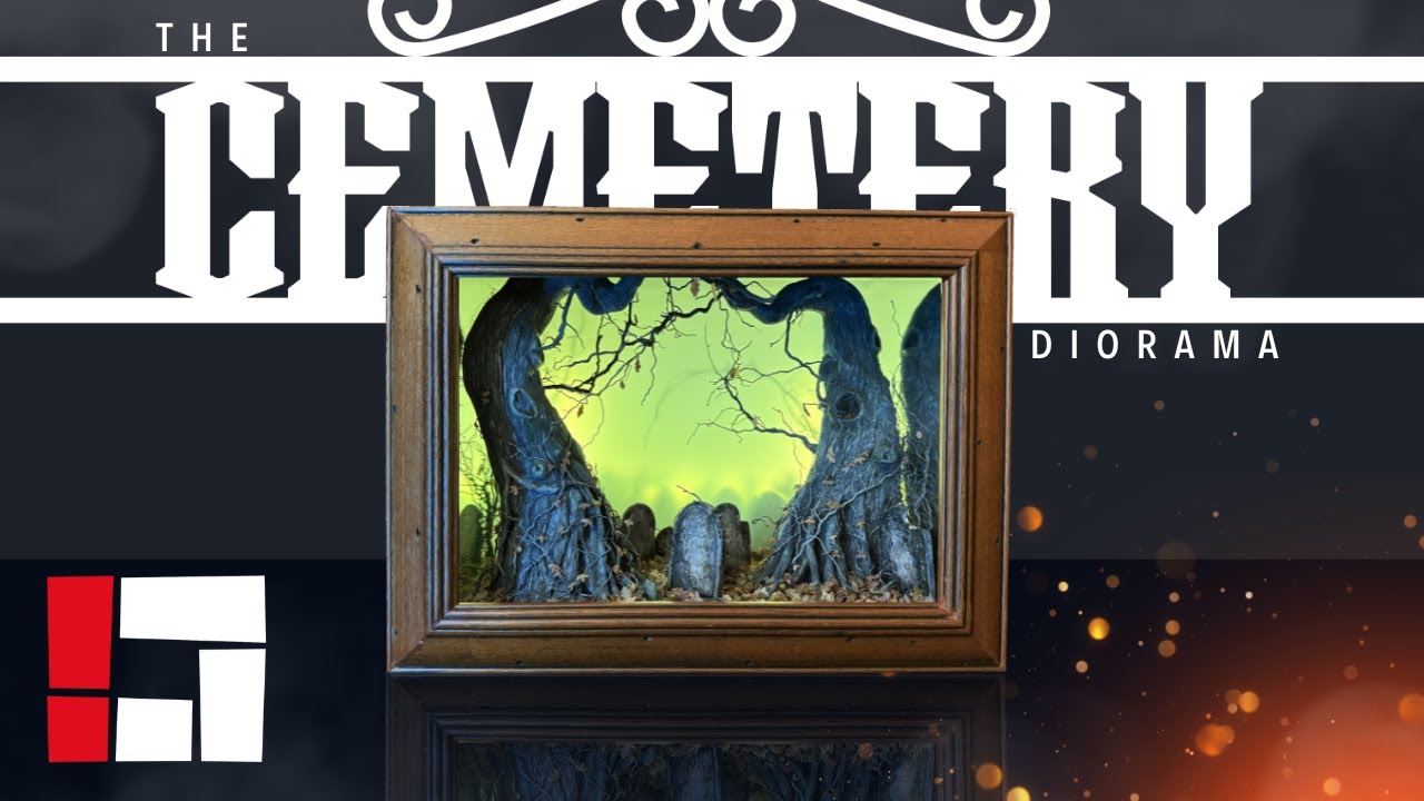 The Cemetery | Shadow Box Diorama