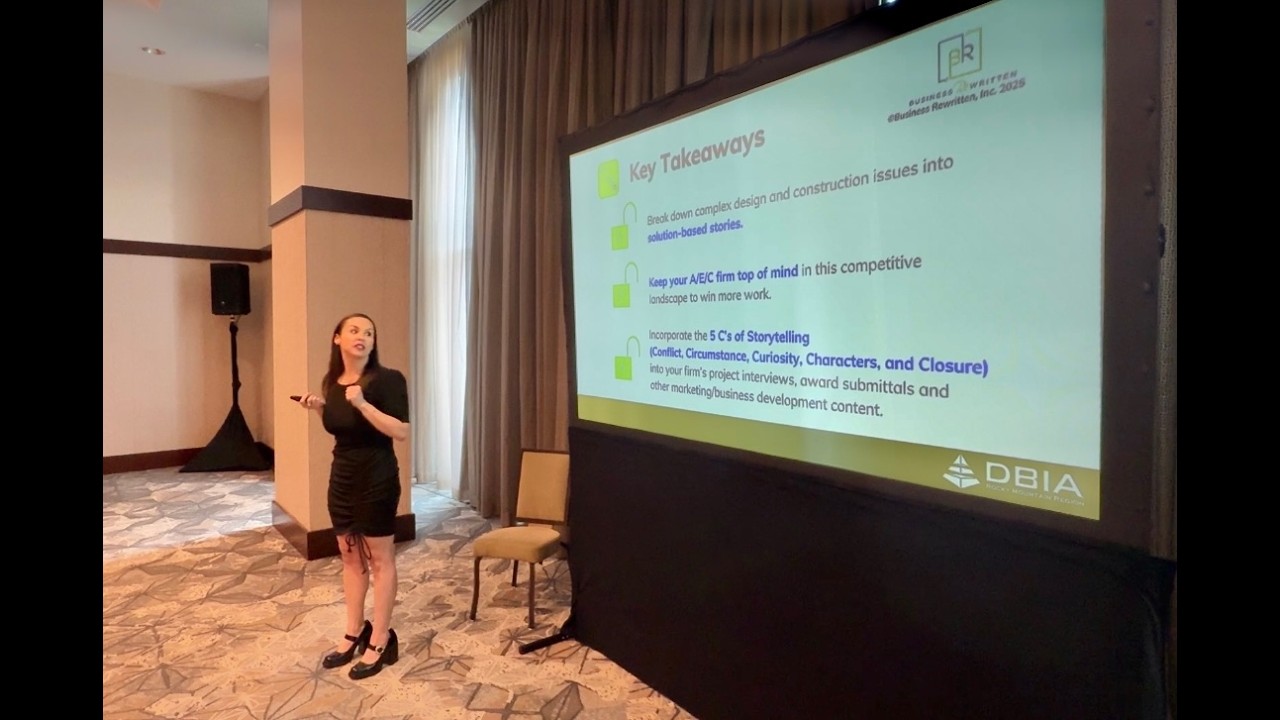 The Power of Storytelling in the A/E/C Industry – Keep It Simple to Win More Work