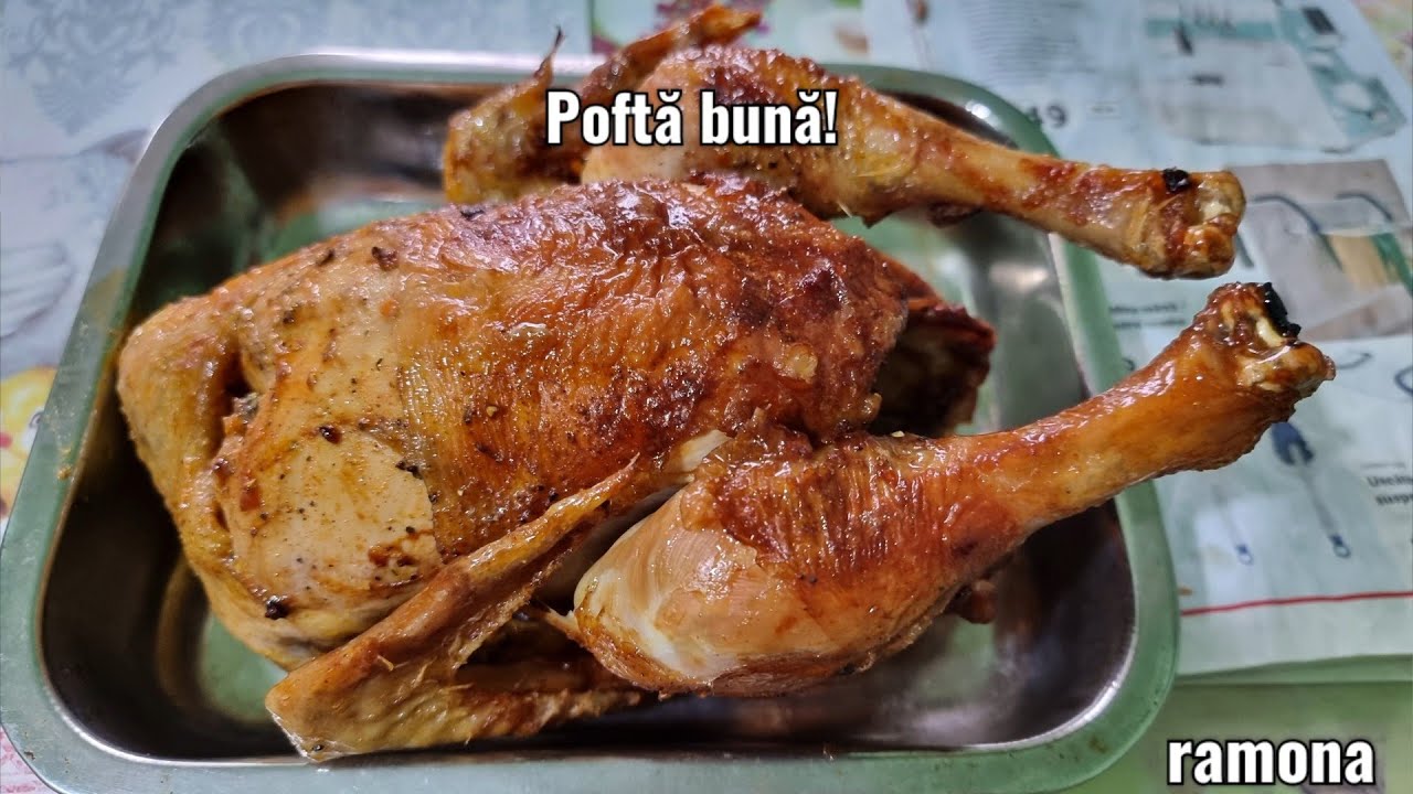 Pui preparat la air  fryer. @ra