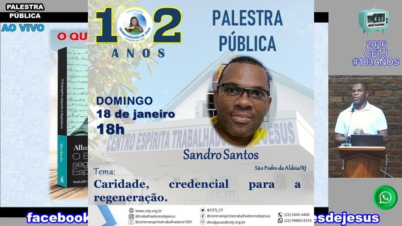 CARIDADE, CREDENCIAL PARA A REGENERAÇÃO, com Sandro Santos