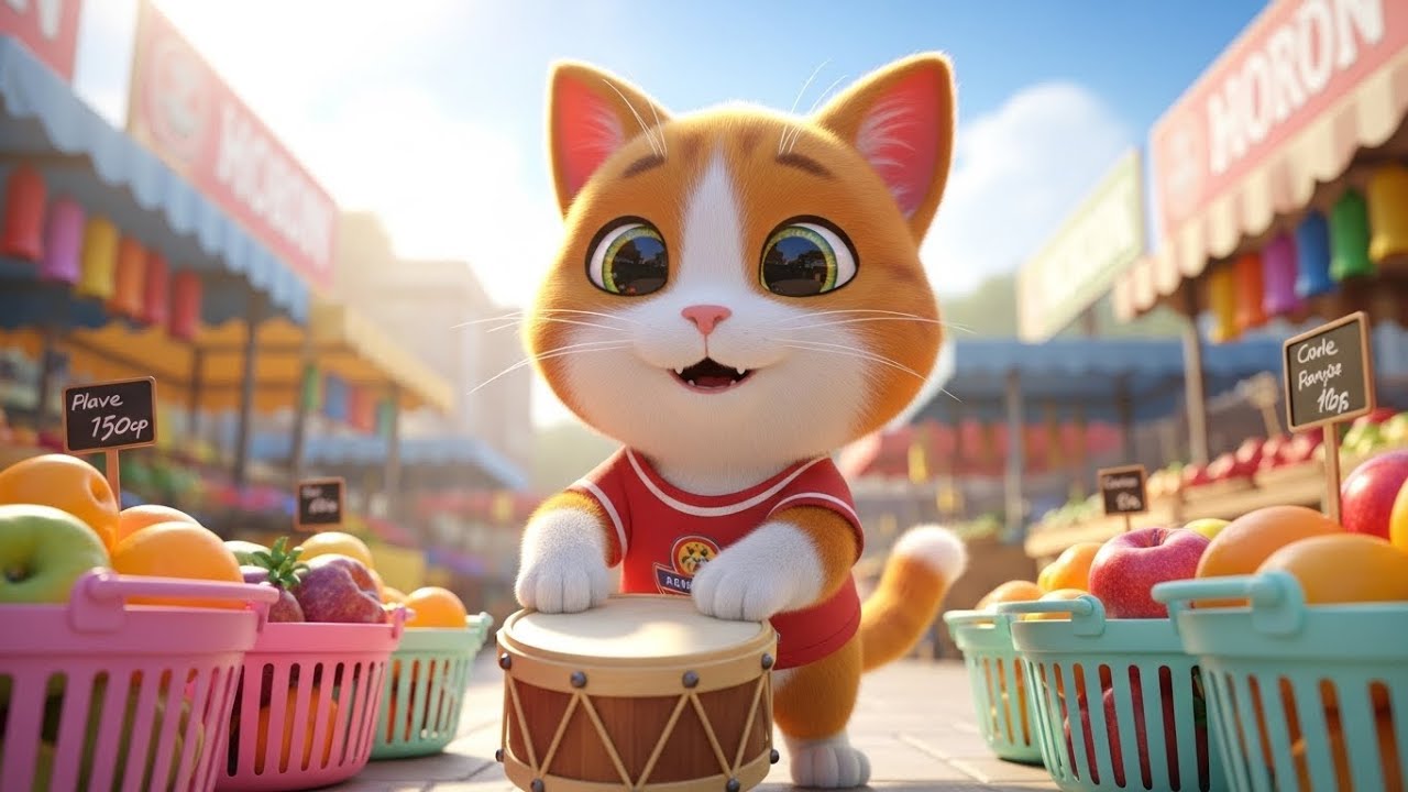 Китти отправляется за покупками на фруктовый рынок 🍎🍇🛒 | мультфильм для детей и веселые приключения