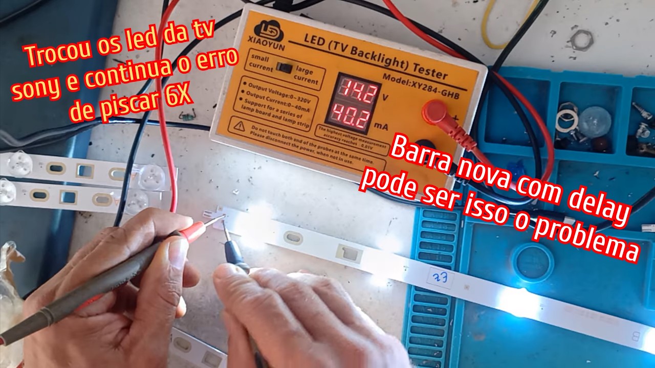 Tv sony 40 polegadas KDL-40R485A desligando sozinha, reinicia e depois pisca led vermelho 6X