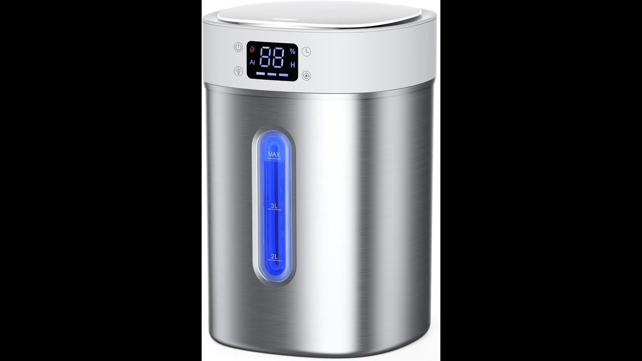 Humidifiers for Bedroom Large Room Baby, 4L Ultrasonic Cool Mist Humidifier, 304 Stainless