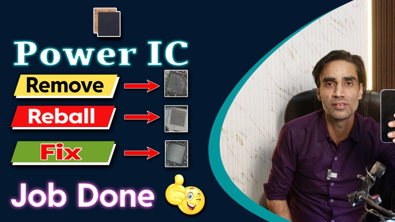 Power iC को  Remove, Reball और Fix करने का नया तरीका !! #poweric #iphonerepair