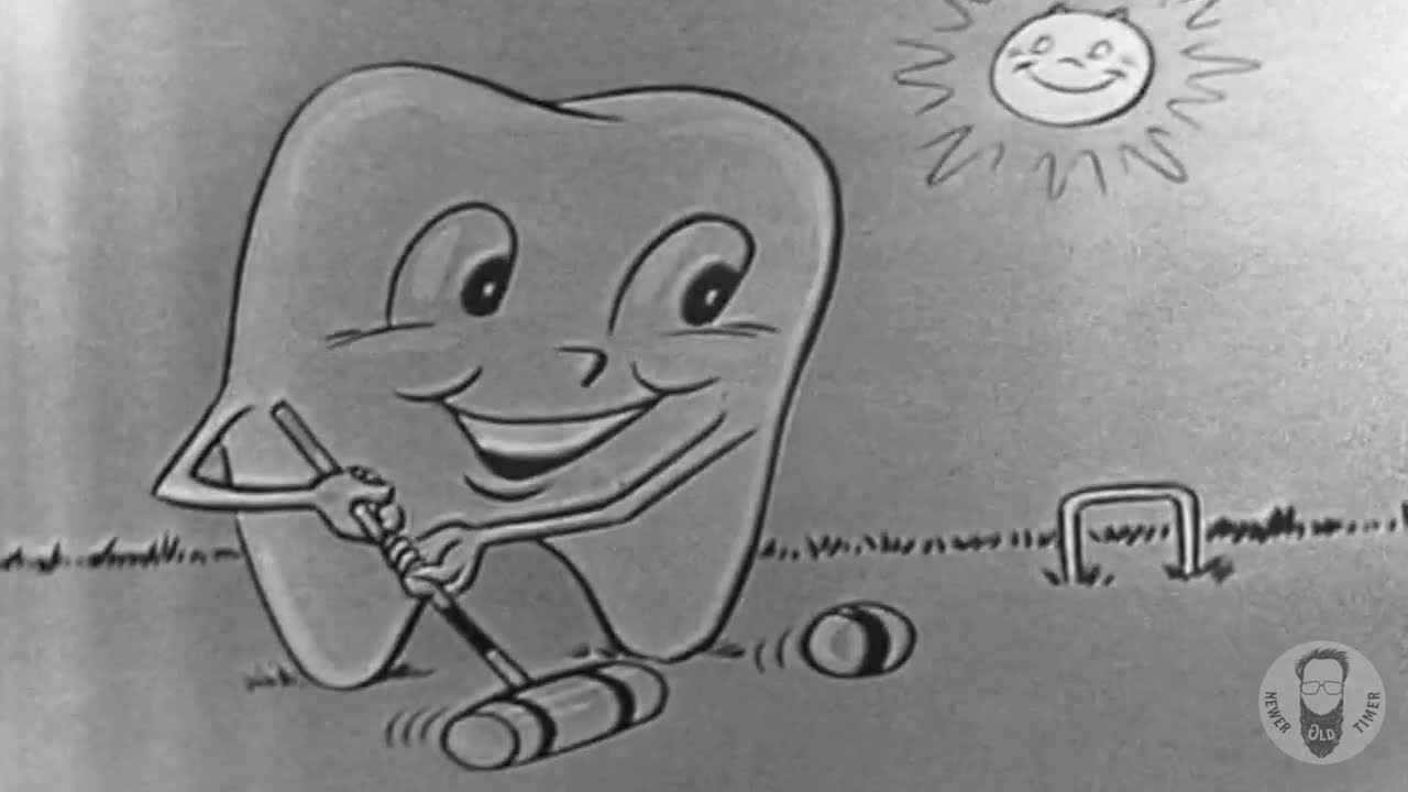 VINTAGE 1952 COMMERCIAL FOR COLGATE DENTAL CREAM #o2