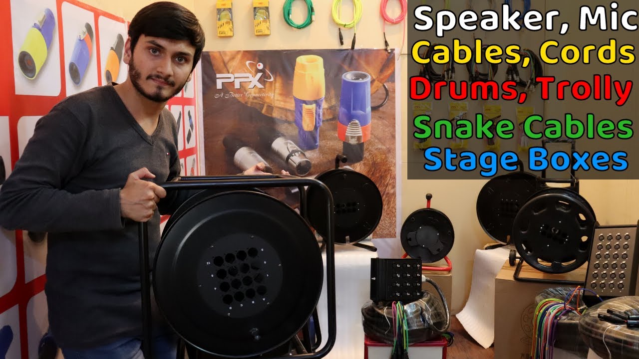 Best Quality PPX Speaker, Mic Cables, Cords, Snake Cable, Drums, Stage Boxes | Part-2 | DJ Guruji😲