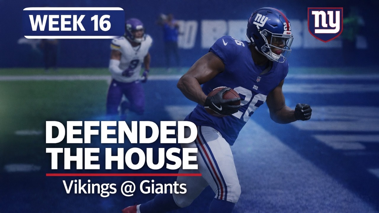 Vikings @ Giants Week 16 | Giants Chase Perfect Season