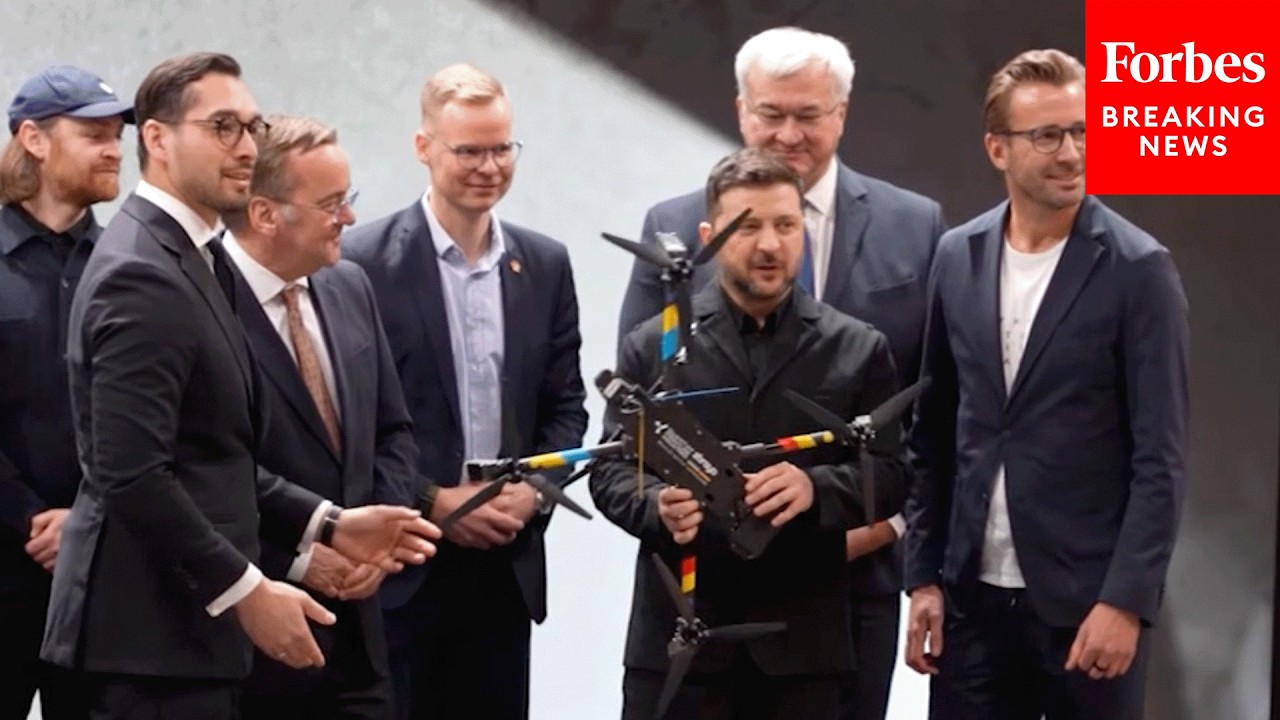 Volodymyr Zelensky Receives First German-Ukrainian Attack Drone Amid Munich Security Conference