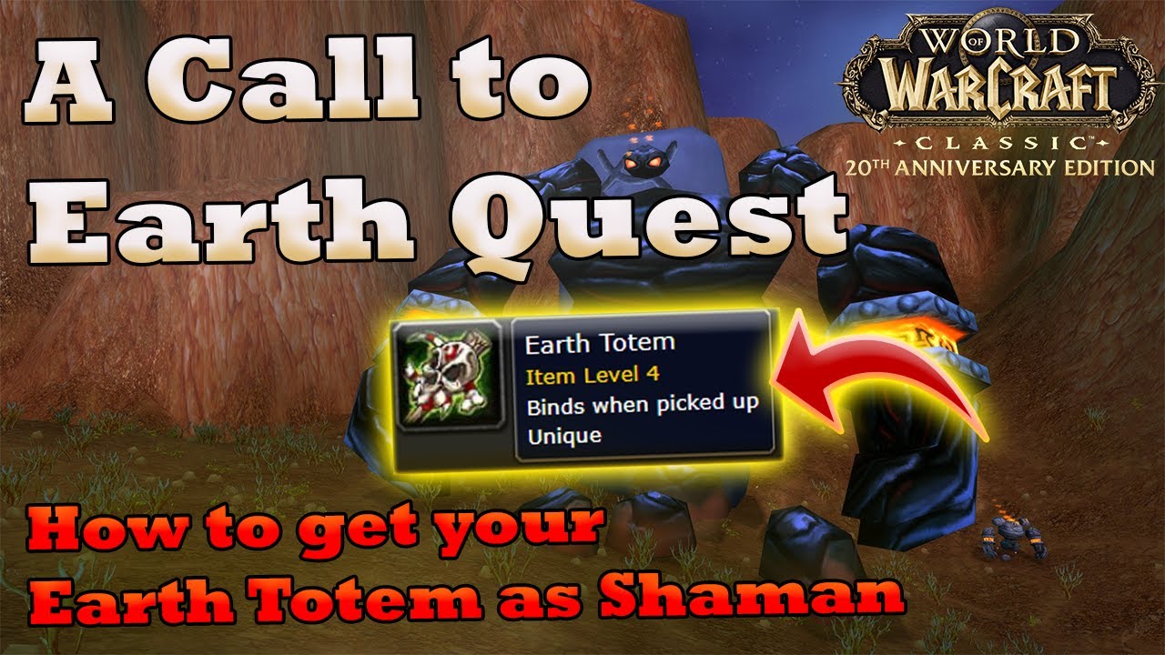 A Call to Earth Guide | Shaman Earth Totem Quest [WoW Classic]