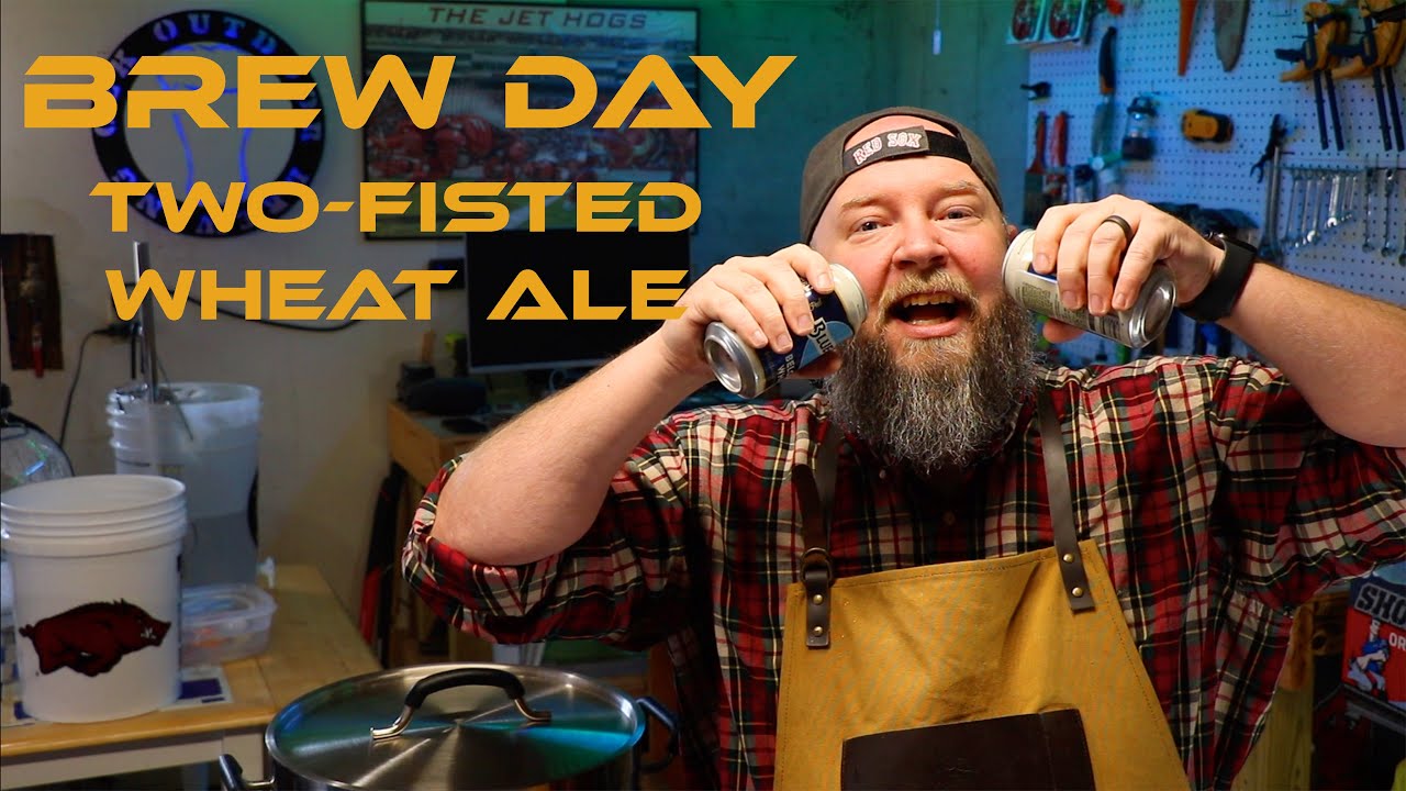 Brew Day!  Two-Fisted Wheat Ale Home Brew Beer BIAB!