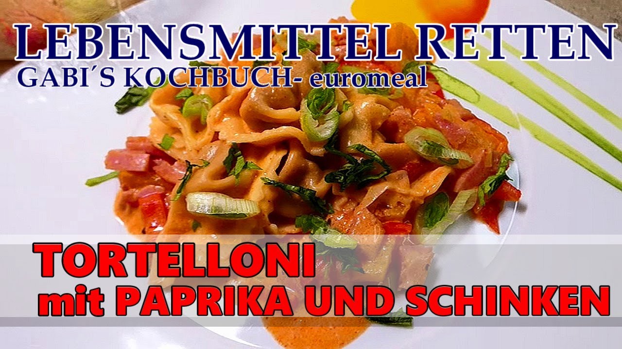 Тортеллини с перцем и ветчиной