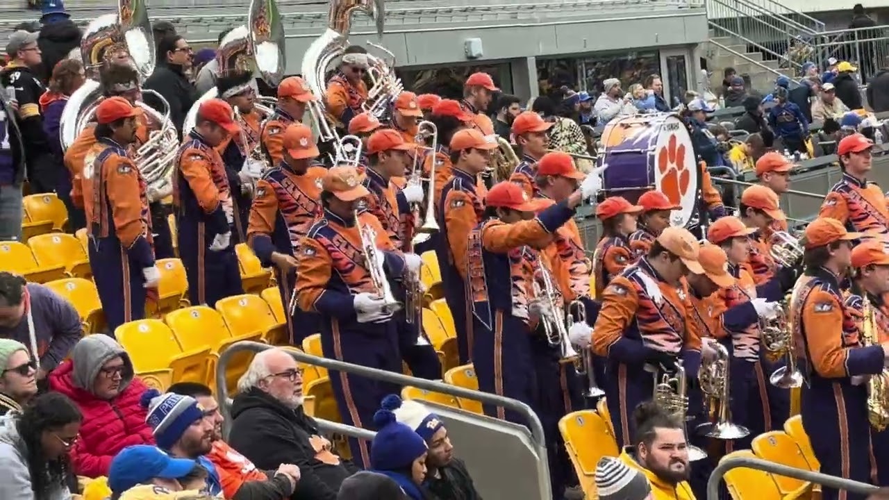 11-16-2024 @clemsontigerband  Clemson @ Pitt football game featuring Clemson University Tiger Band.