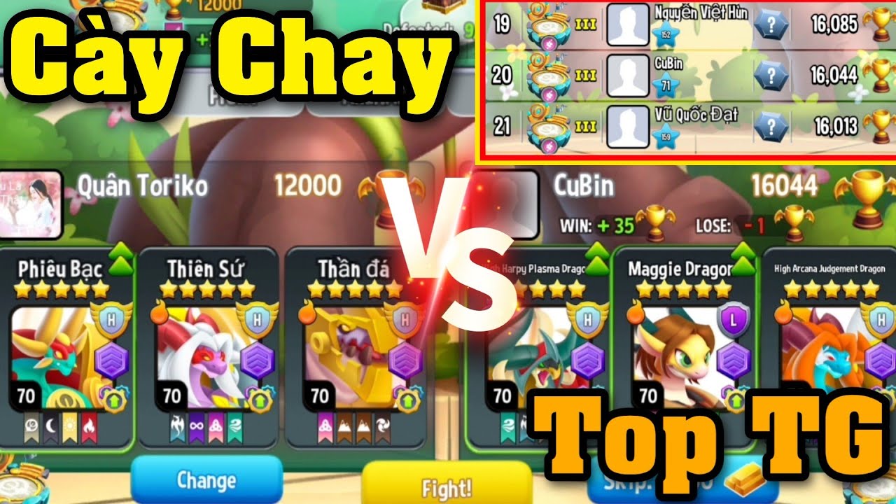 Dragon City Tập 1085 : Bùng Nổ Sức Mạnh Cày Chay Đánh Bại Top Thế Giới