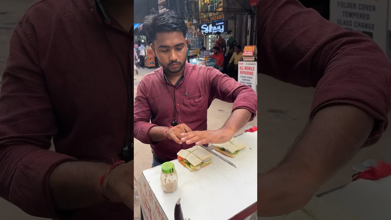 Bombay Style Sandwich 😋 | street style sandwich | Bombay street food in delhi #gaffarmarketdelhi