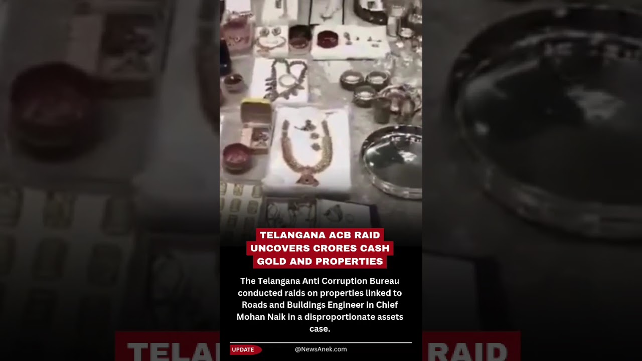 Telangana ACB Raid Exposes Massive Wealth Linked To Engineer #Telangana #ACBRaid