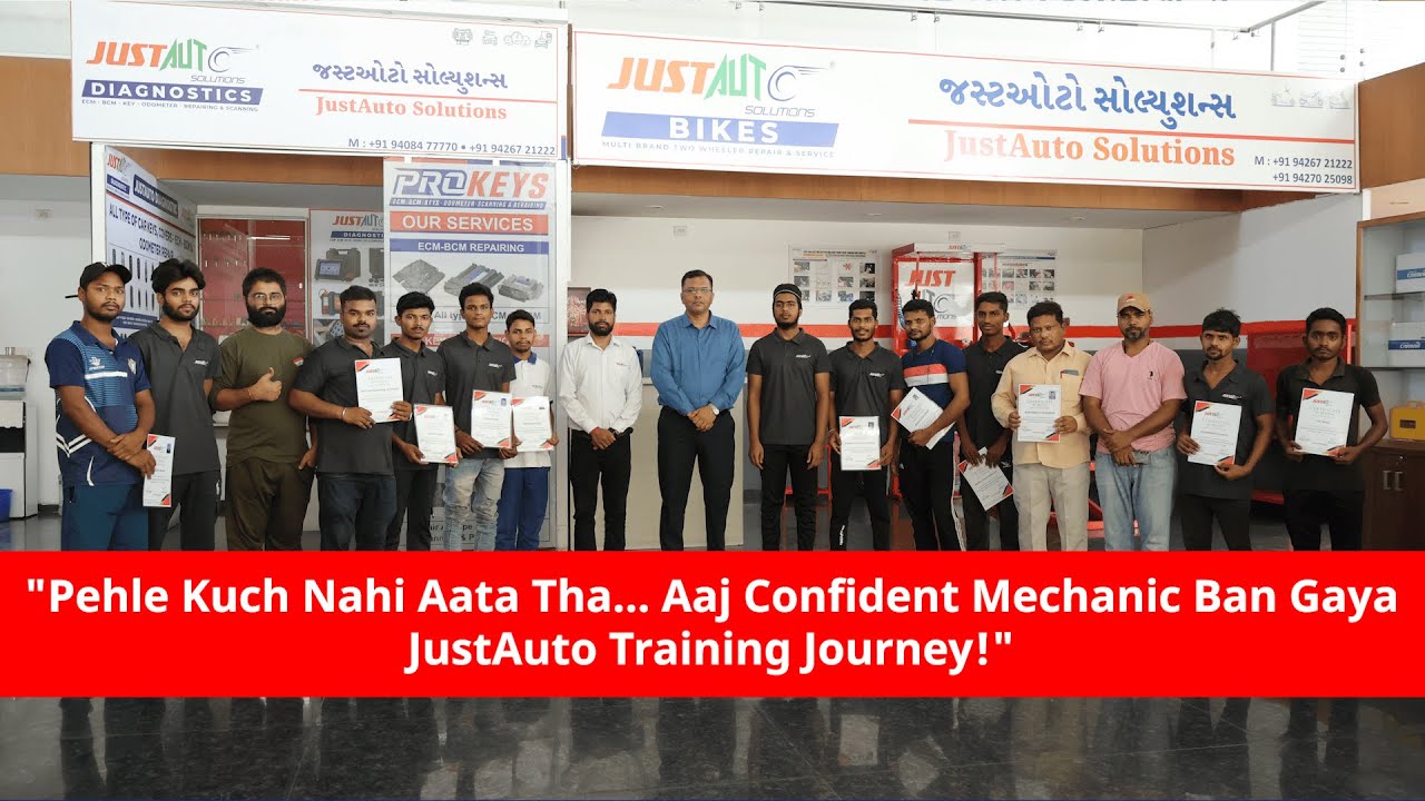BS6 2-Wheeler Repair Training // Student Review & Feedback // JustAuto #bike #mechanic #feedback