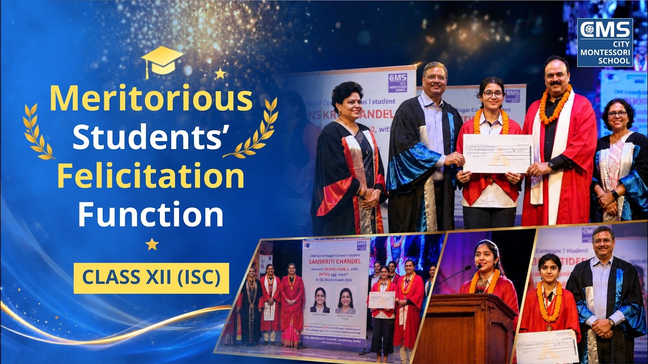 🔴 LIVE | 1st Meritorious Students' Felicitation Function 2026 | Class XII (ISC) | CMS Lucknow
