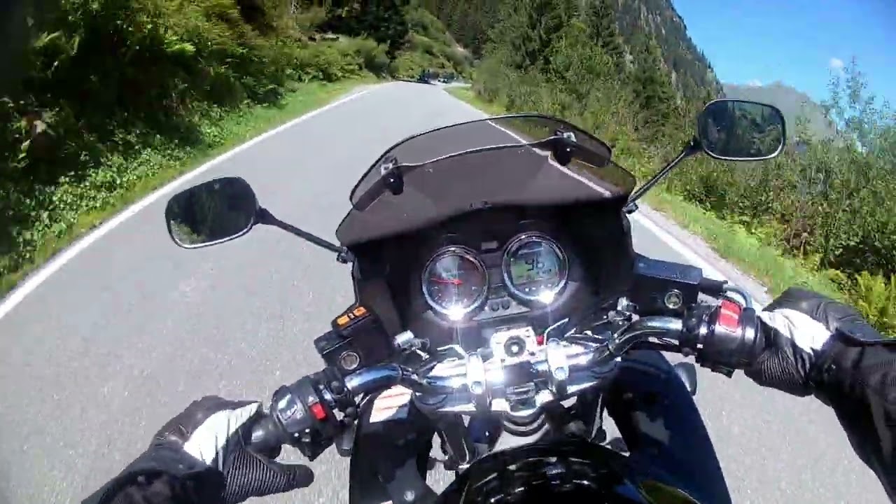 Driving Silvretta Road - Direction from Bludenz, Austria, Suzuki GSF 1250 SA