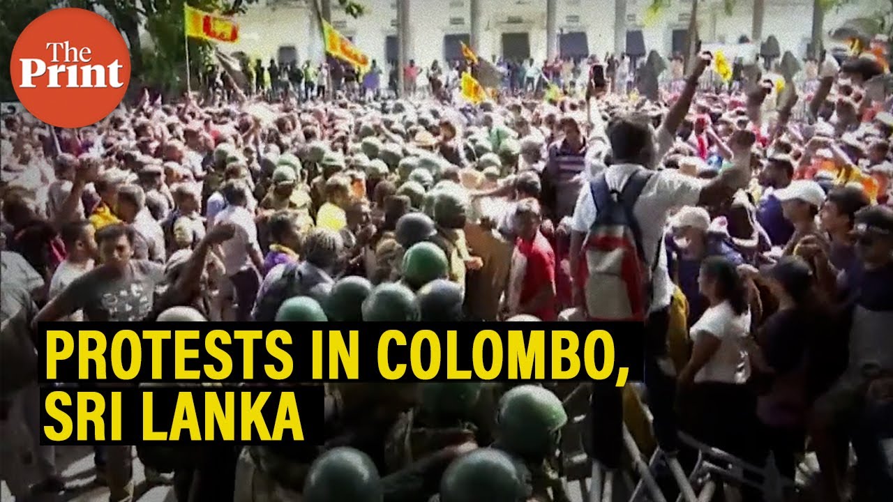 Sri Lanka: Massive protests erupt on the streets of Colombo, protesters confront security personnel