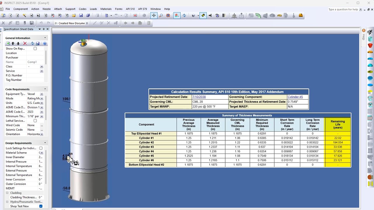 Document Undocumented Pressure Vessels With INSPECT