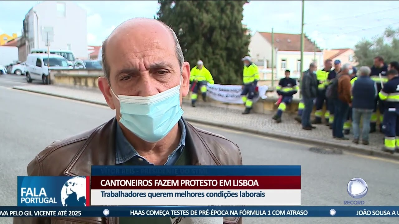 Cantoneiros fazem protesto em Lisboa