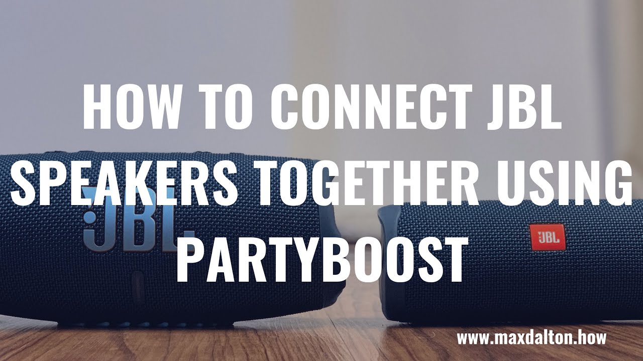 Как подключить динамики JBL вместе с помощью PartyBoost