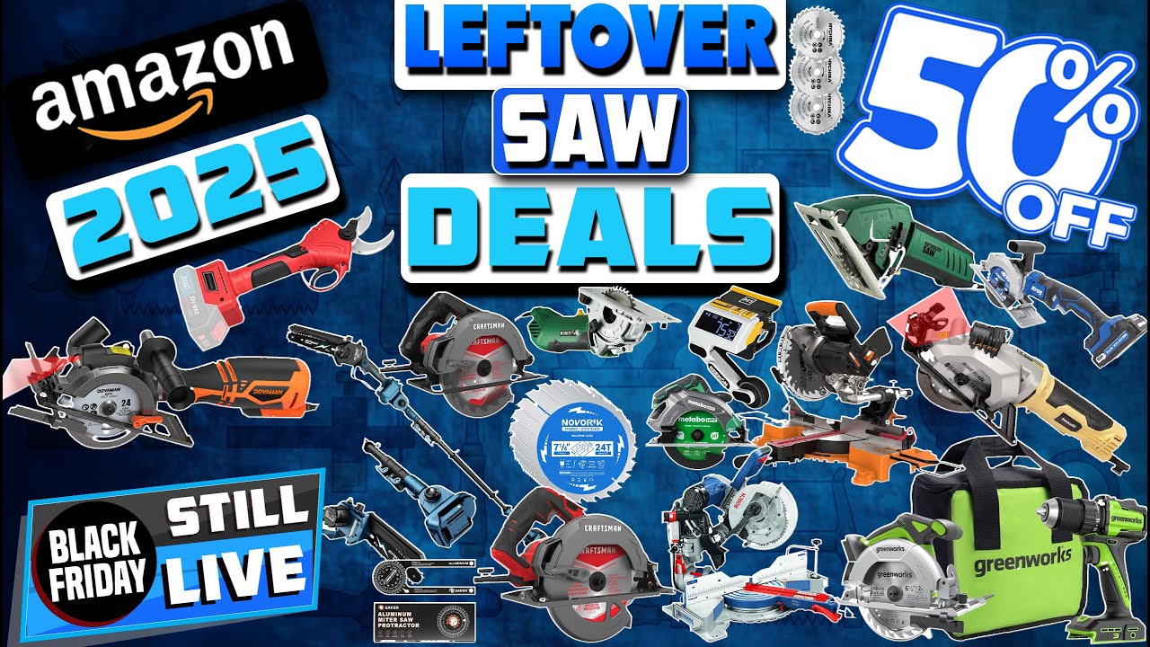 Mega 50% Discount! 50 Black Friday Saw Deals on Amazon 2025
