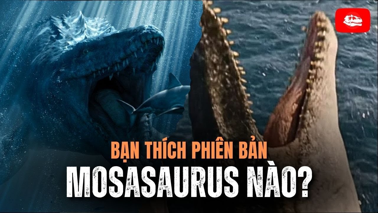 So sánh Mosasaurus trong JW Rebirth và trilogy Jurassic World | Ciné khủng long