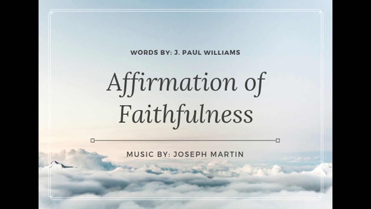 Affirmation of Faithfulness Soprano