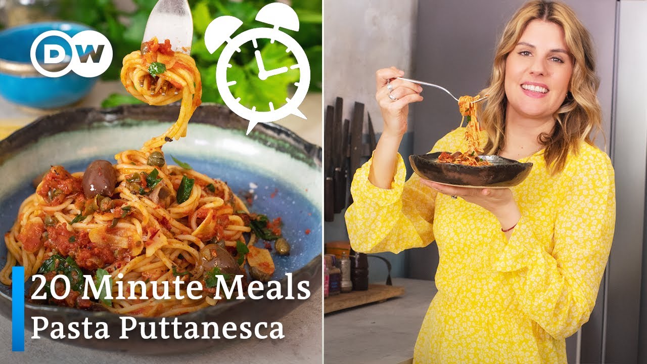 Quick Lunch Meal - Pasta Puttanesca In Under 20 Minutes | 20 Minute Meals Ep. 2