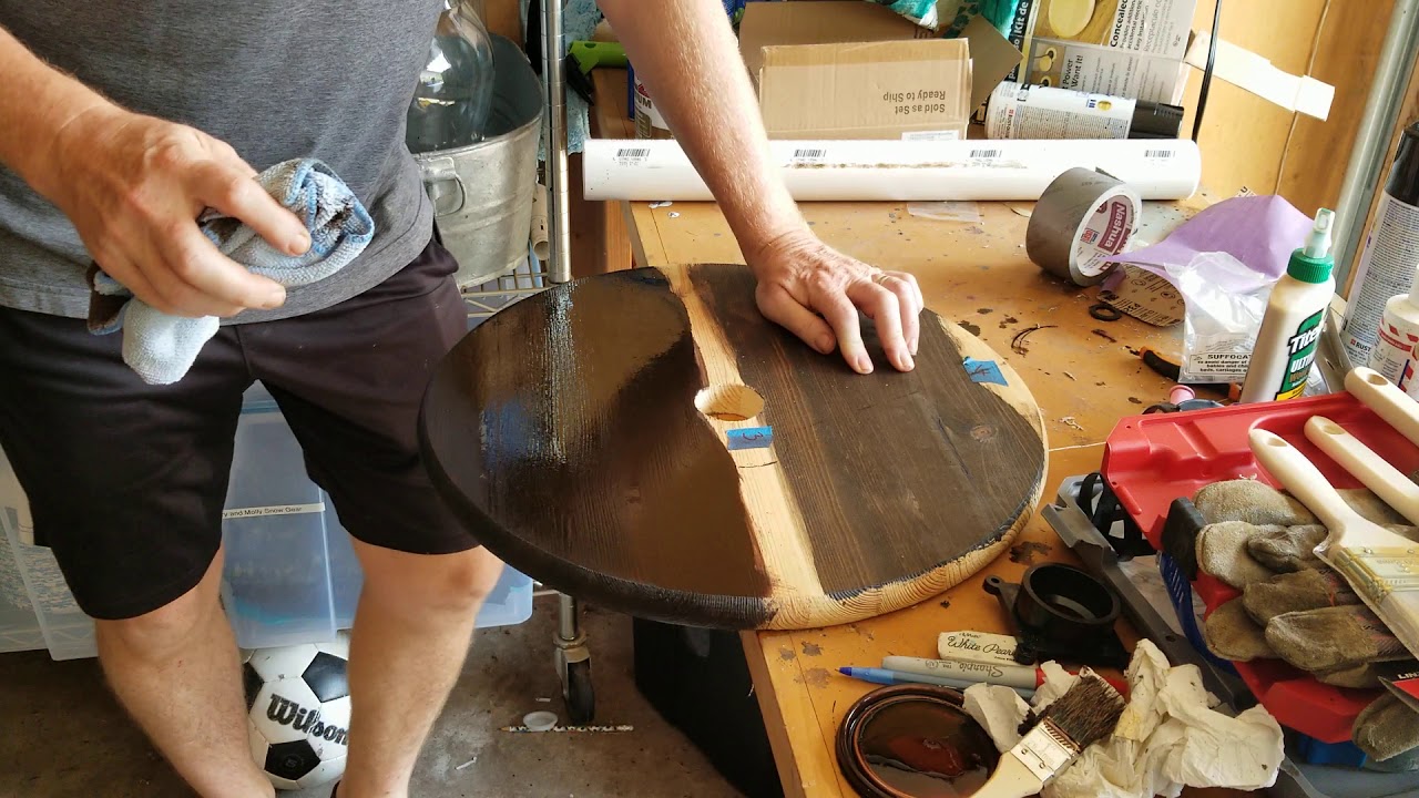 Red Mahogany stain on some pine.