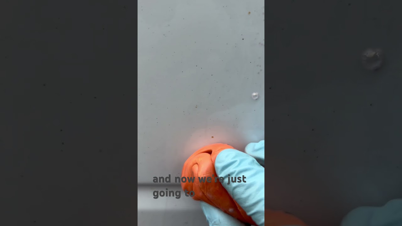 How to remove orange rust spots from your car&rsquo;s white paint #detailing #springcleaning