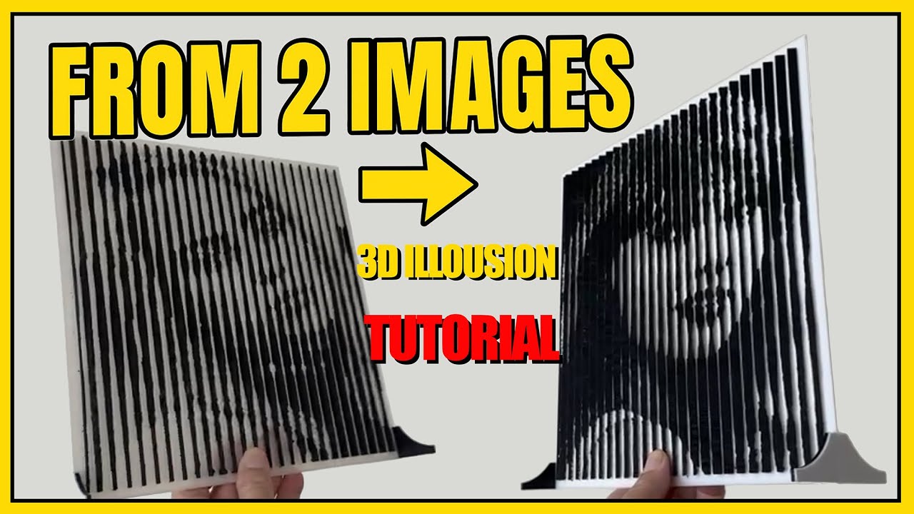 Tutorial | Mind-Blowing 3D Illusion from 2 Images | Create Optical Art with SketchUp + Free Tools!