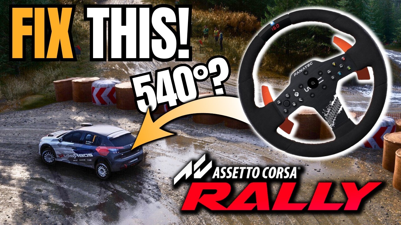 Лучшие настройки руля для Assetto Corsa Rally (вращение и мягкая блокировка)