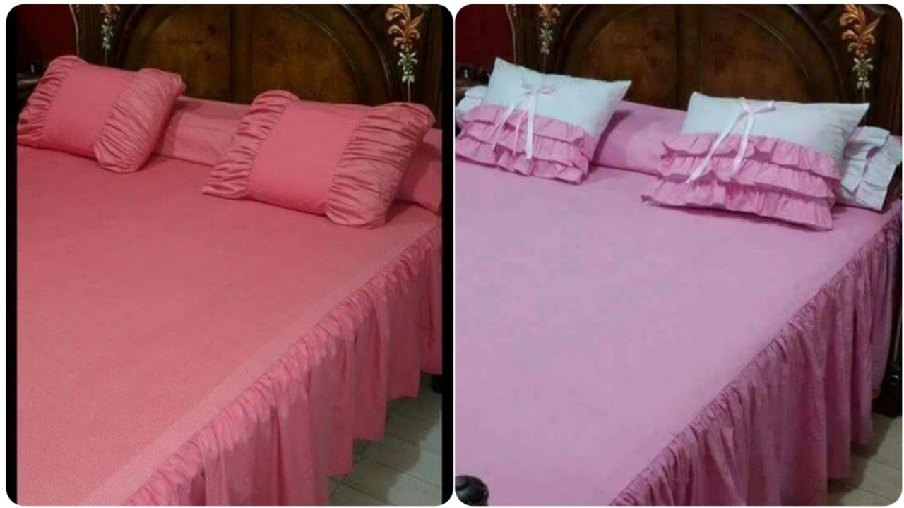 Plain Cotton Bedsheets Designing, Stitching Ideas