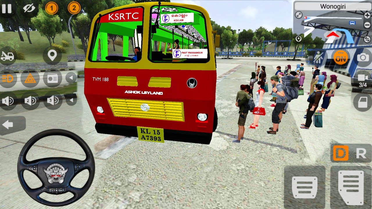 The entry of Kerala RTC in Bus Simulator Indonesia and a massive crowd of passengers!