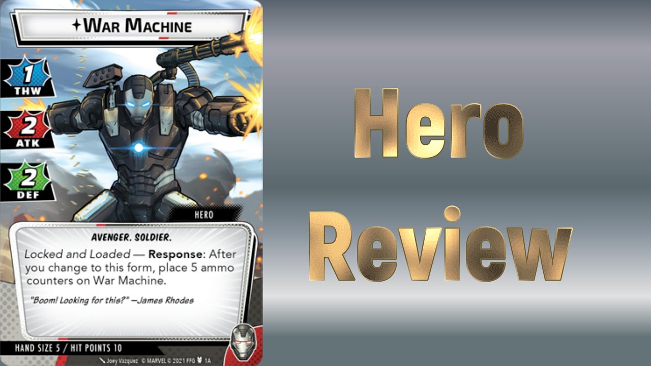 Marvel Champions War Machine Hero Review