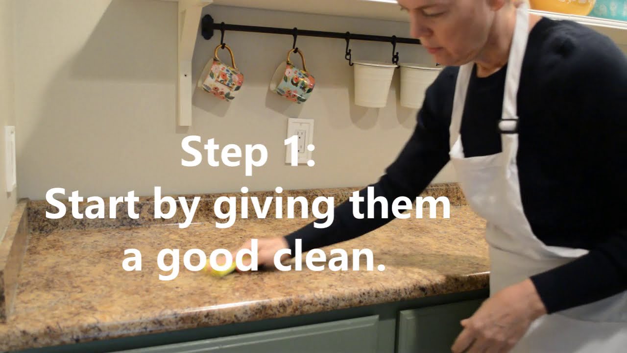 How to Paint Kitchen Countertops - Laminate or Formica!