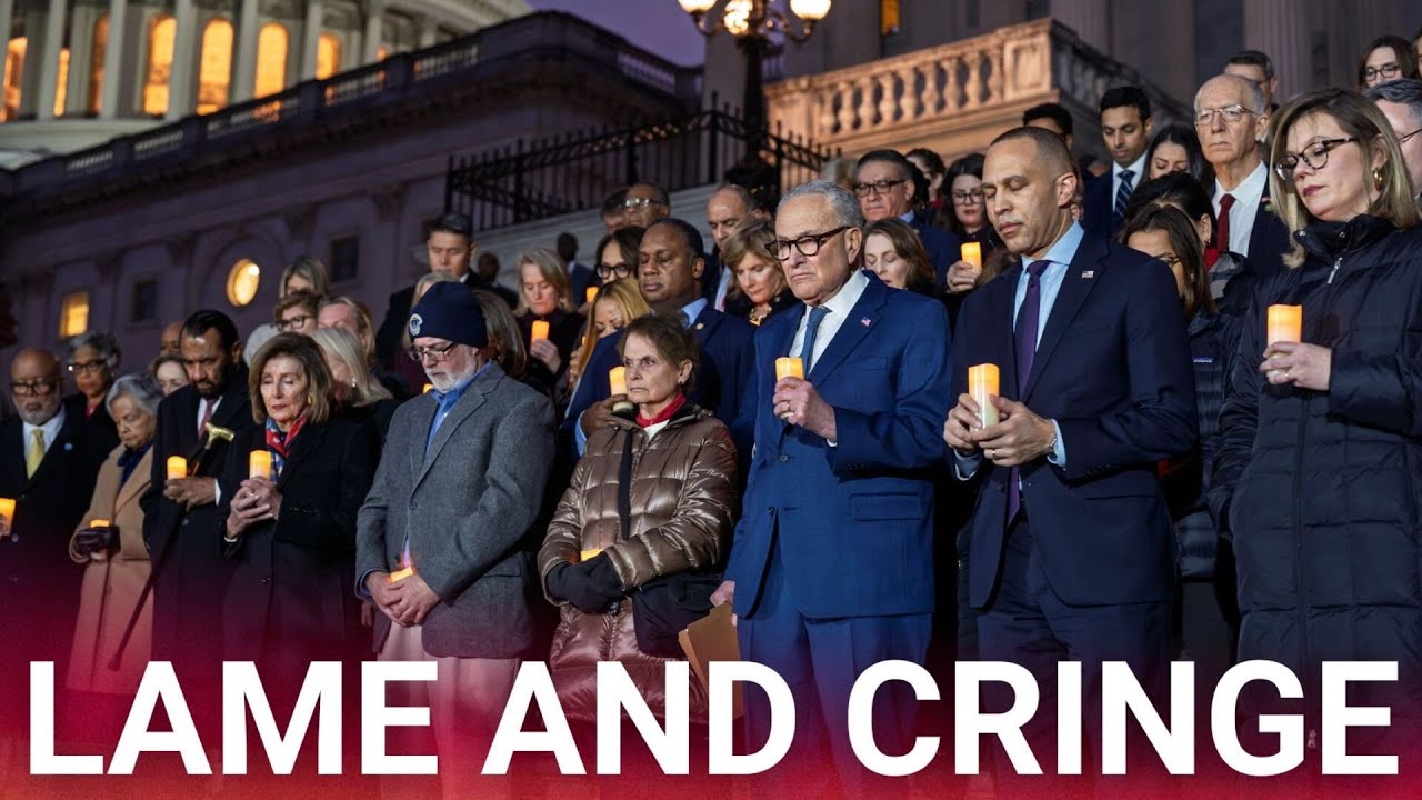 Democrats brutally mocked for holding lame candlelight vigil on January 6 anniversary