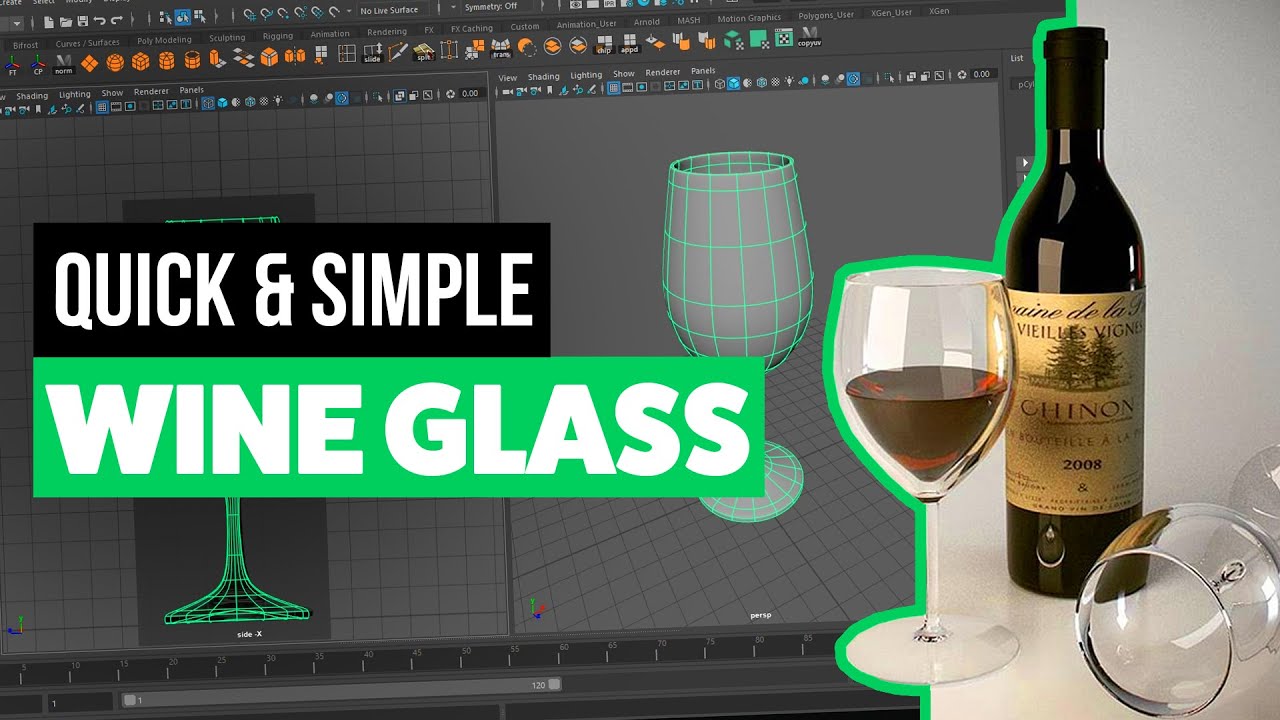 Modelling a Wine Glass in Maya