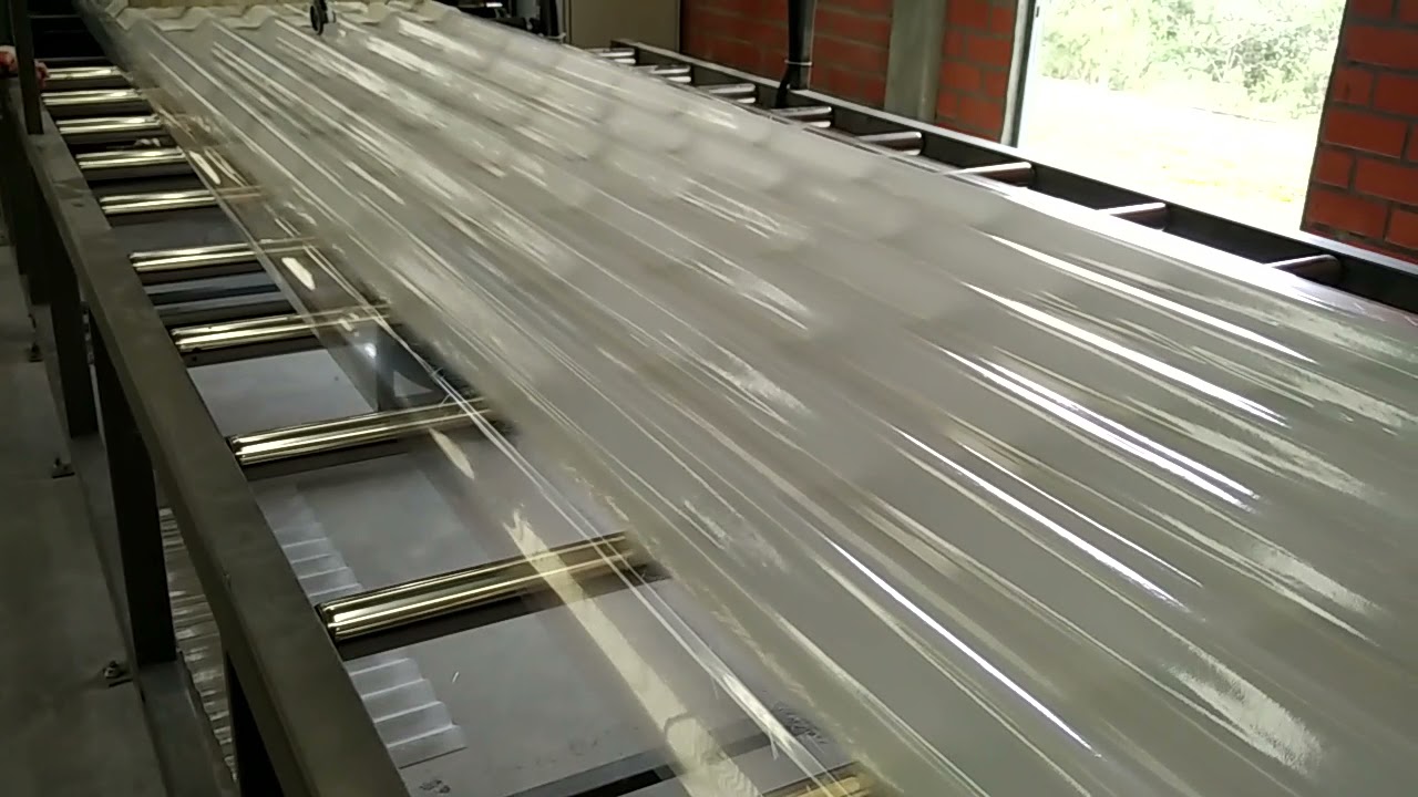 Fiber Glass Sheet Production Line running process