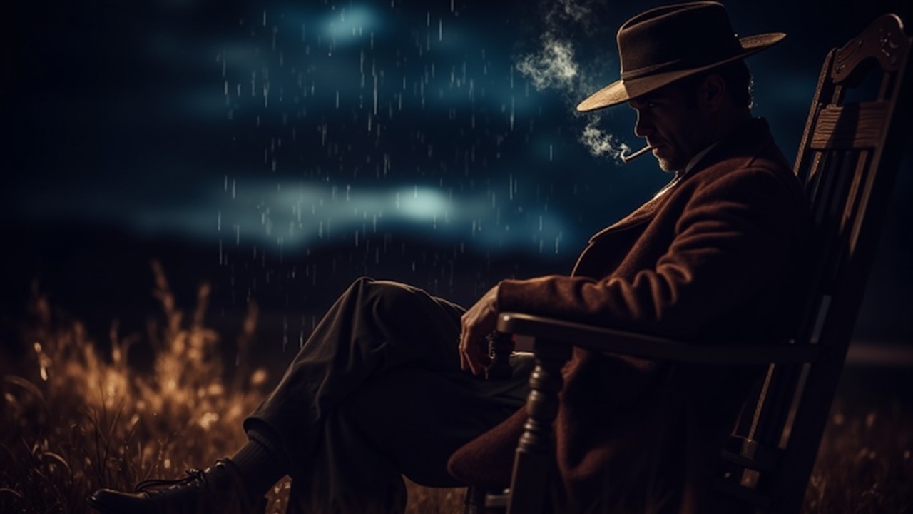 Dark Blues Lounge Vibes ~ Мягкая электрогитара для дождливой ночи