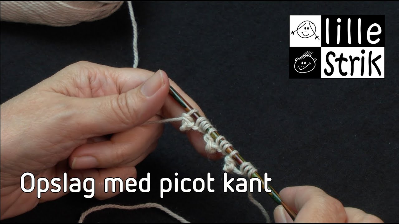 Opslag med picot kant