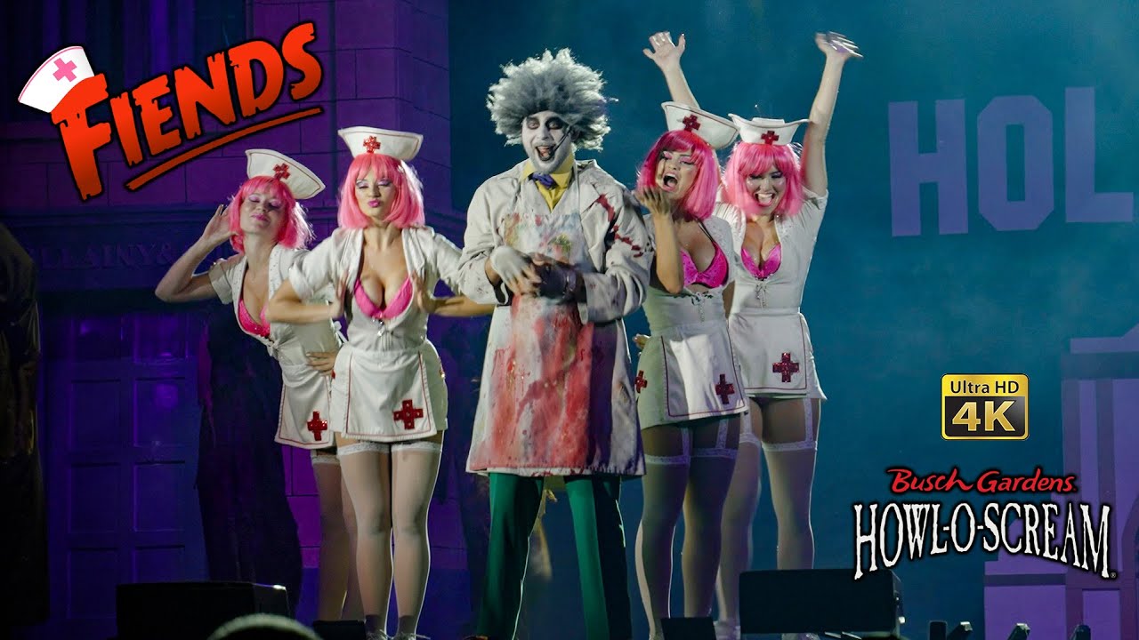 Fiends at Howl O Scream at Busch Gardens Tampa Complete Show 4K 2022 10 30