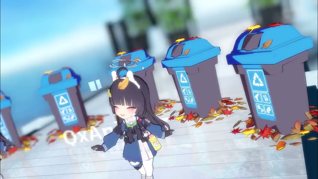 [블루아카 MMD] 미유의 Pico Pico Tokyo