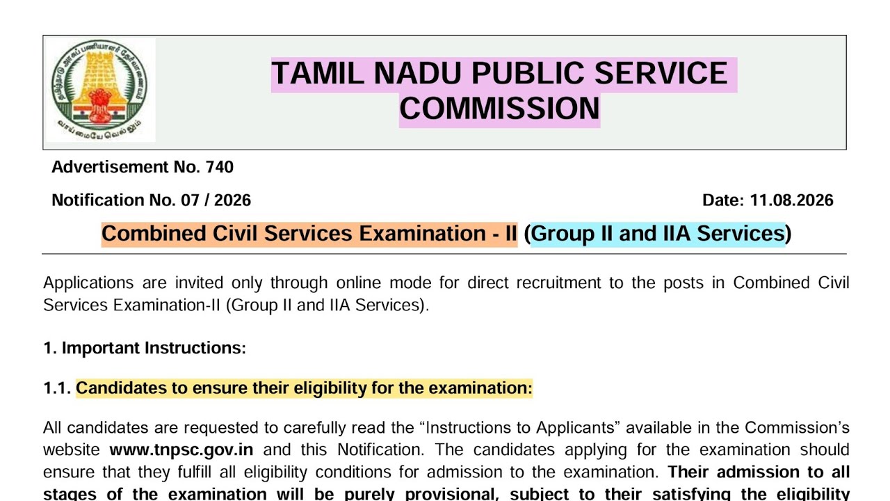 ✅TNPSC GROUP-II & II(A) NOTIFICATION RELEASED 🔥💥🎉 VACANCY எவ்வளவு..? EXAM DATE எப்போ..?