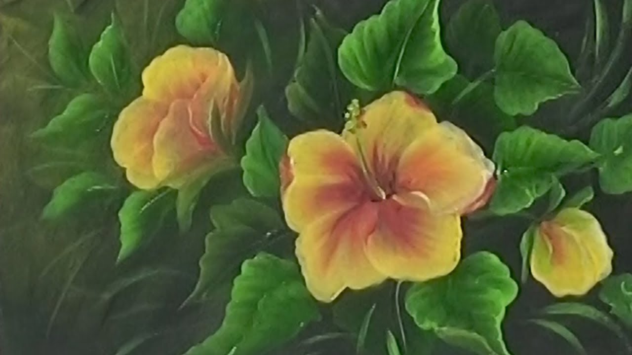 Sencillo tutorial para pintar Hibiscus